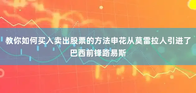 教你如何买入卖出股票的方法申花从莫雷拉人引进了巴西前锋路易斯
